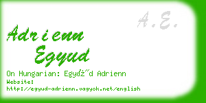 adrienn egyud business card